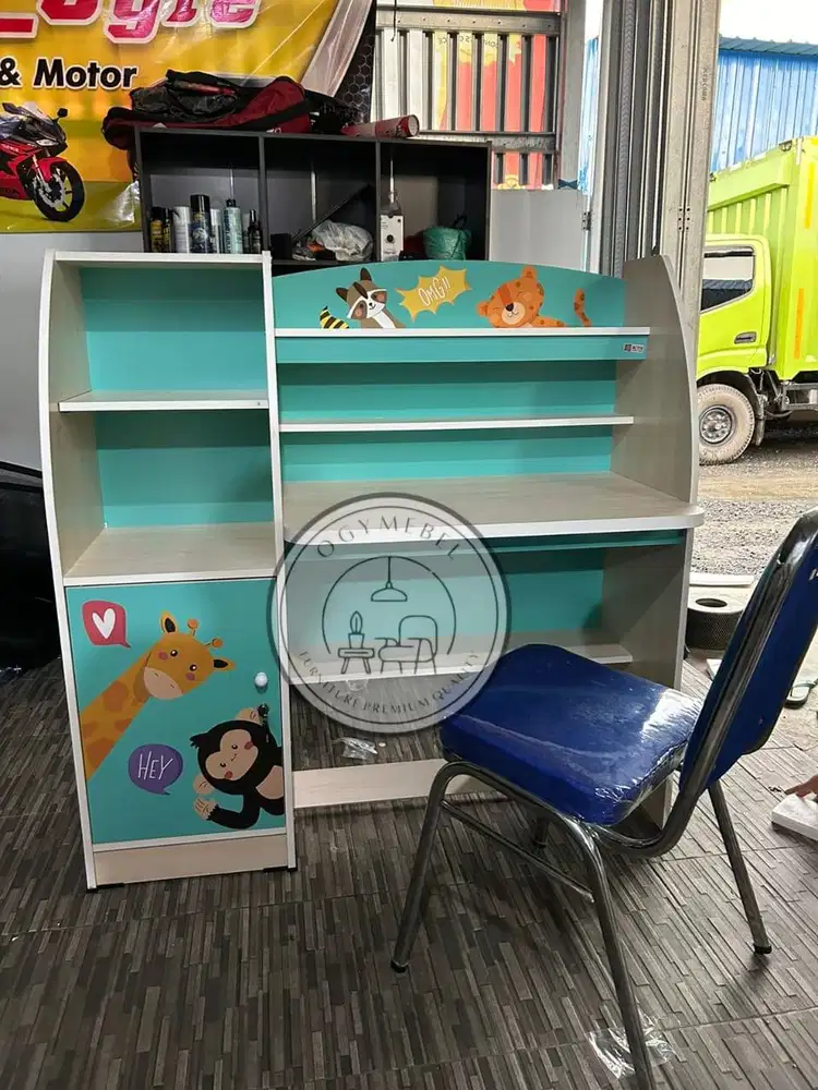 PROMO SALE SET MEJA BELAJAR DAN KURSI KANTOR GRATIS ANTAR