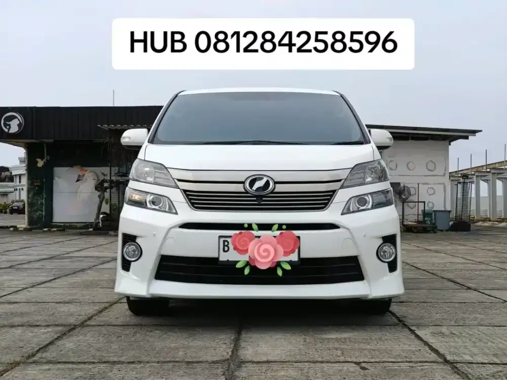 TOYOTA VELLFIRE ZG PREMIUM SOUND 2.4 AT 2013/PAJAK 2-2026/KM105RB