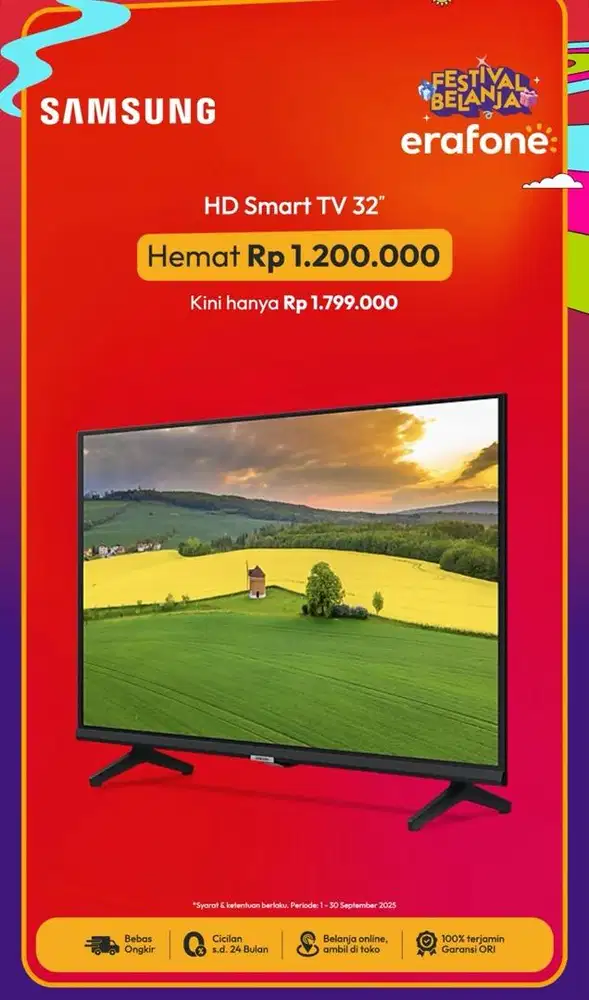 Promo tv terbaru harga mulai 1jt an udah android tv