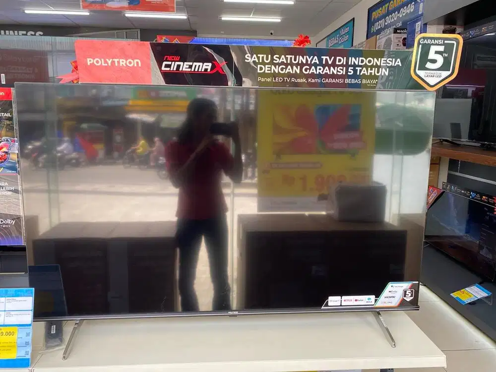 Bisa cicilan Google TV Polytron 55 inch promo cicilan Bunga 0%