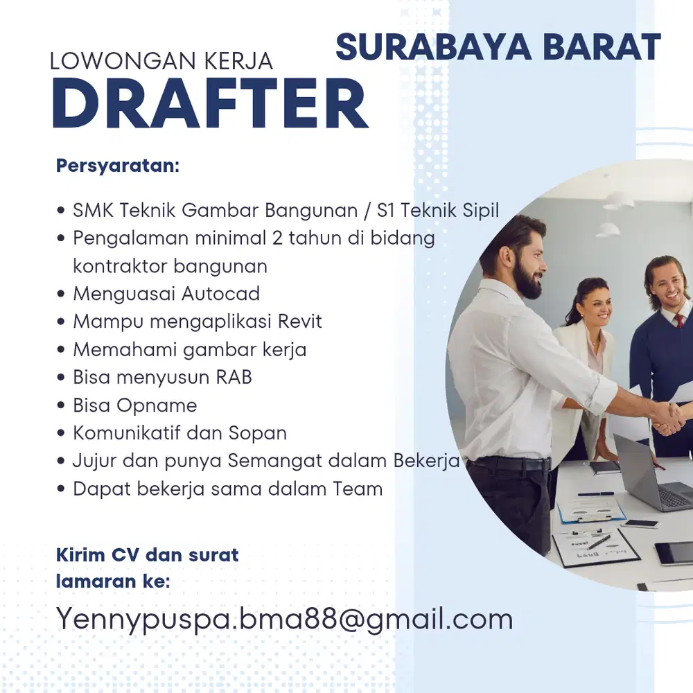 Loker Drafter dan Staff Administrasi