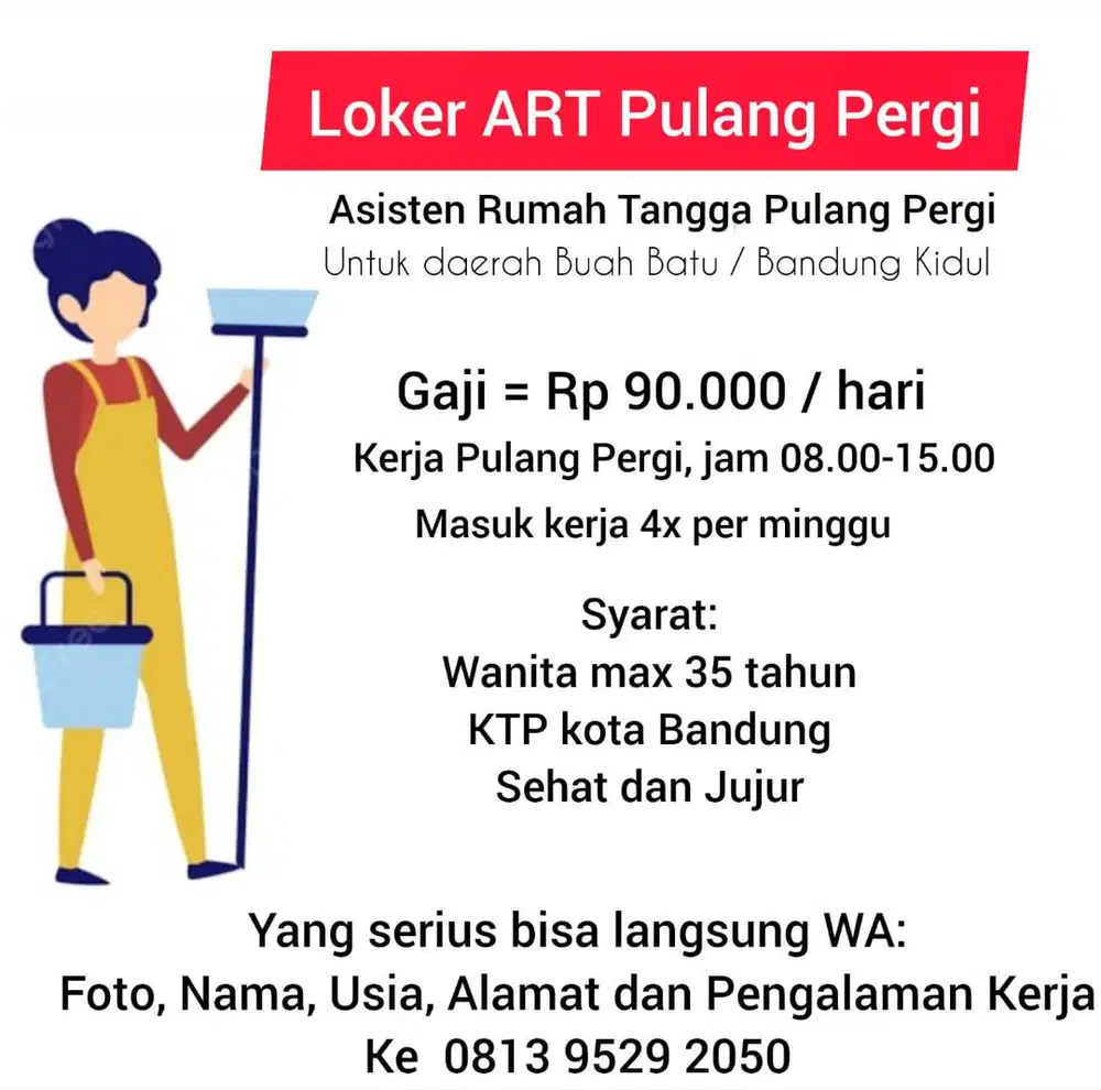 Asisten Rumah Tangga Pulang Pergi