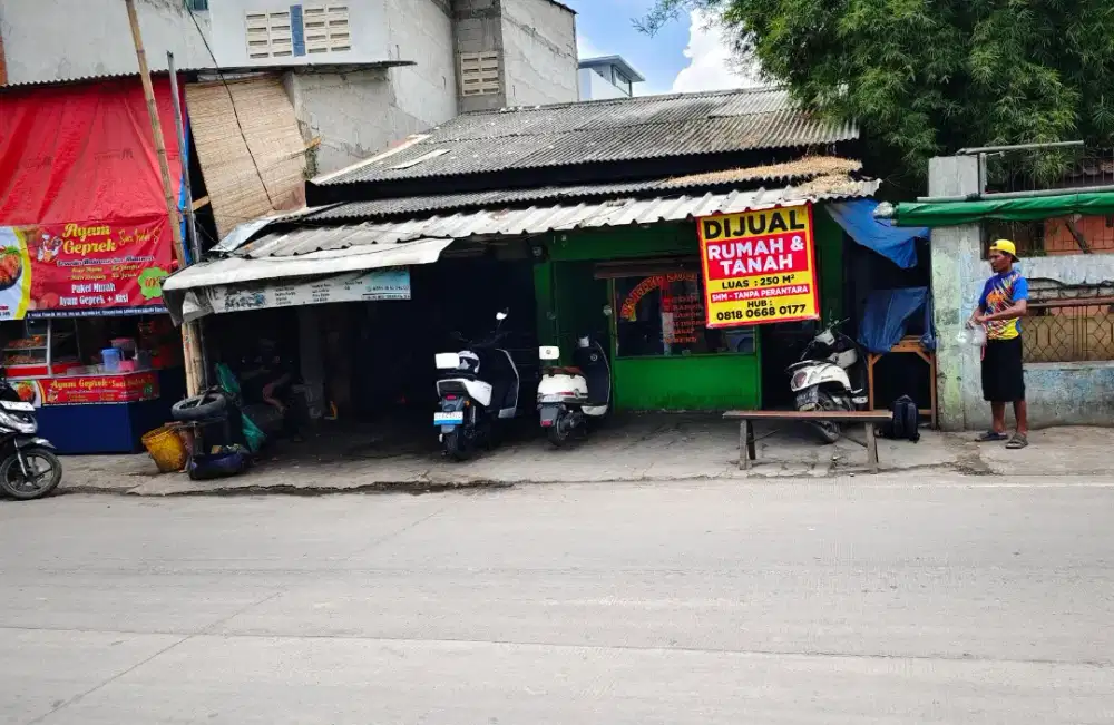 Dijual Tempat Usaha Aktif + Tanah Luas, Pinggir Jalan Ramai