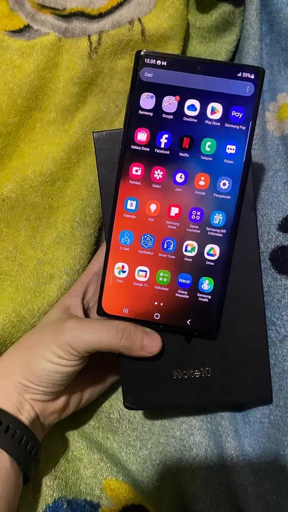 samsung note 10 8/256gb sein fullset (pen bermasalah)