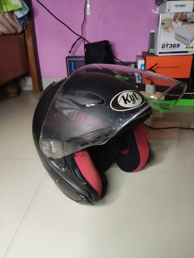 HELM KYT DJ MARU hitam doff