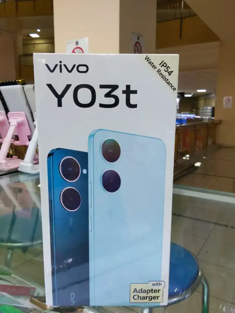 Vivo y03t space black 4/64 garansi resmi 1 tahun