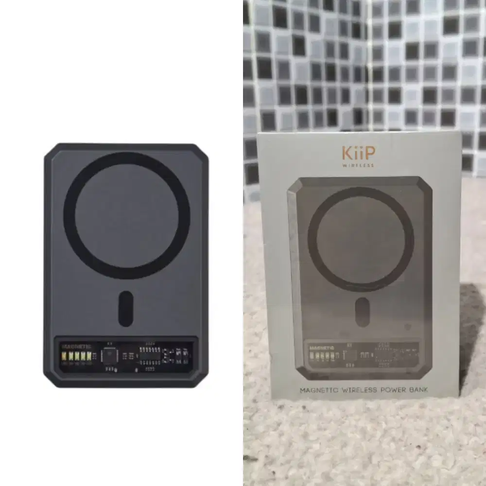 KIIP MAGNET MAGNETIC WIRELESS POWER BANK BARI ASOI ORIGINAL