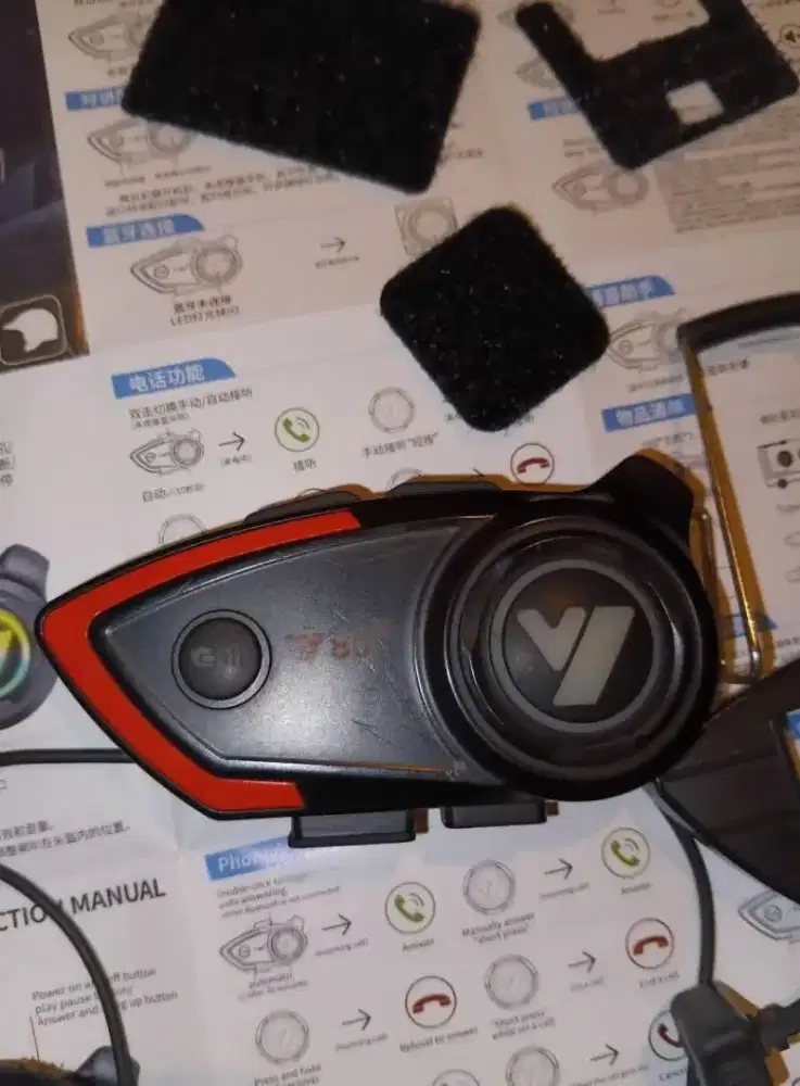 Intercom headset bluetooth helm y80 2x