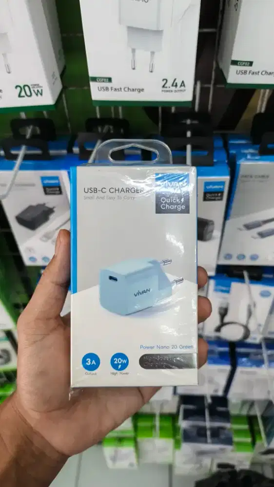 ADAPTER 20W VIVAN POWER NANO 20 GREEN