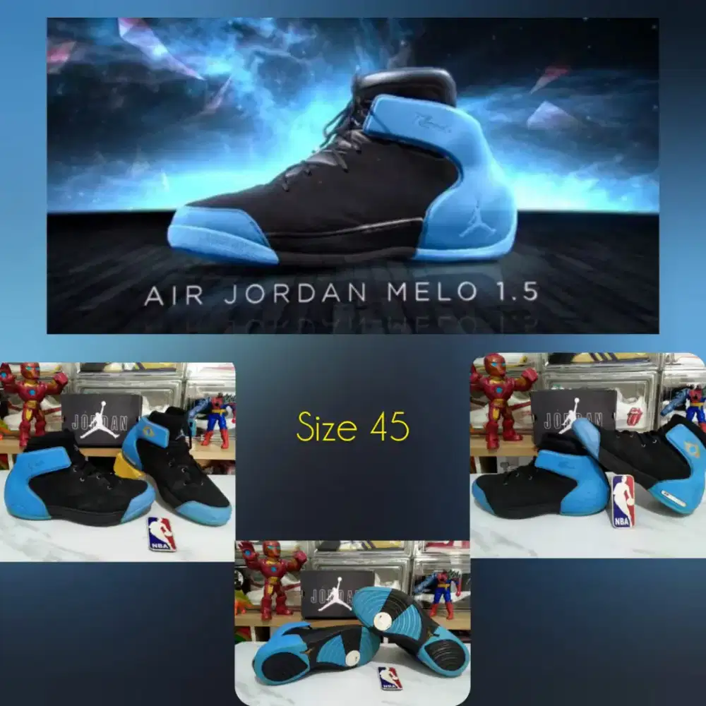 Sepatu Basket Vintage Nike Jordan Melo size 45