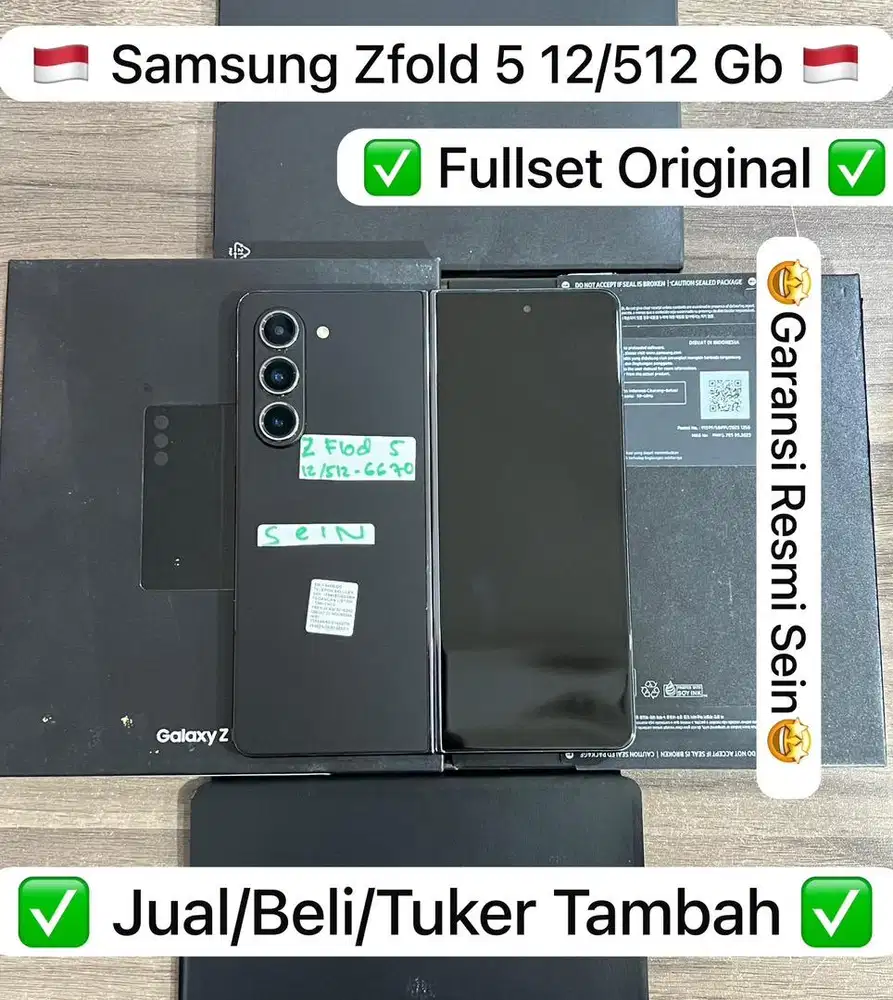 Samsung z fold 5 12/512gb second sein bisa di cicil 0%