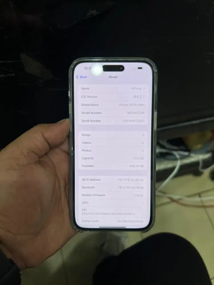 Iphone 14 pro max 512 gb garansi resmi i