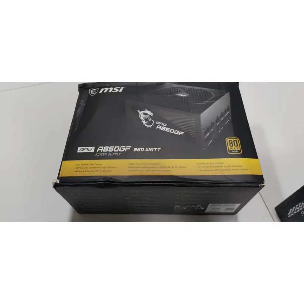 PSU MSI Mpg A850GF 850 watt 80+ full modular power supply