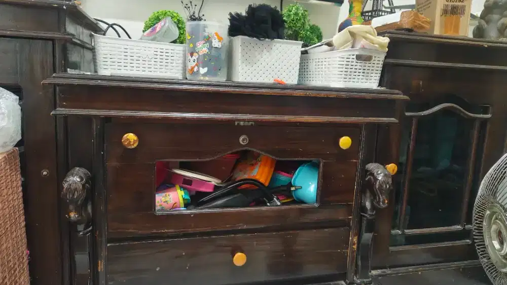 Buffet TV meja TV kayu jati