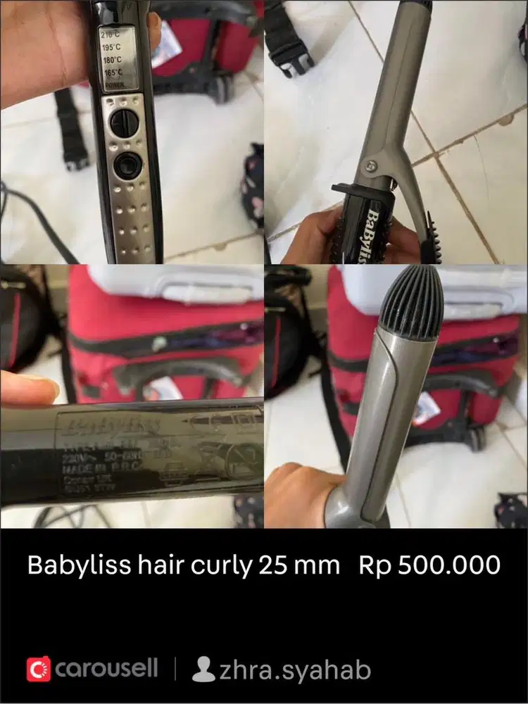 Curling iron babyliss 25 mm