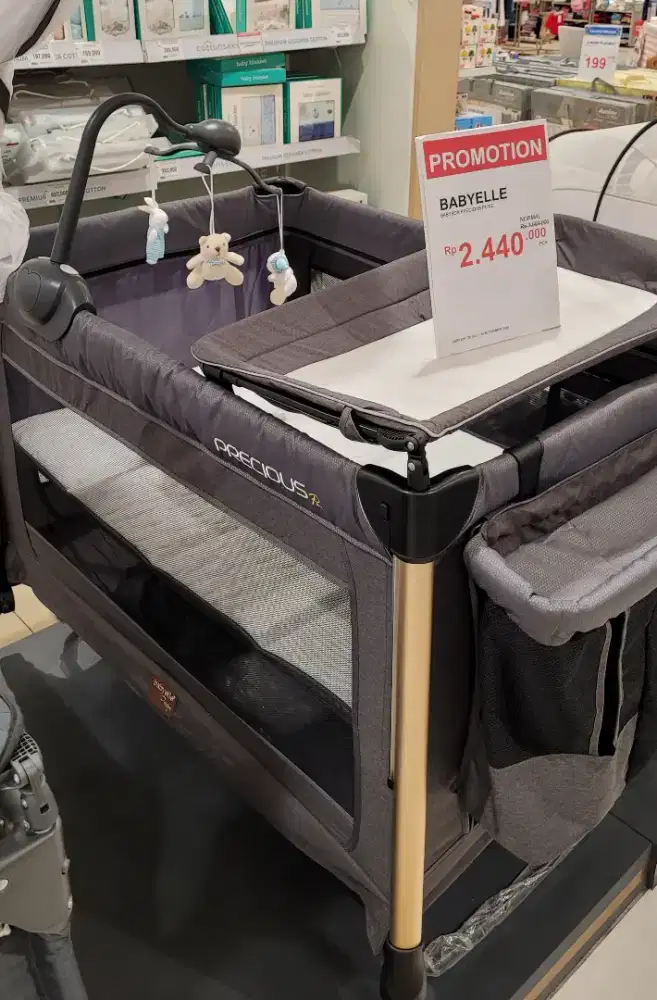 Baby Crib Babyelle Precious Pline - Antracite