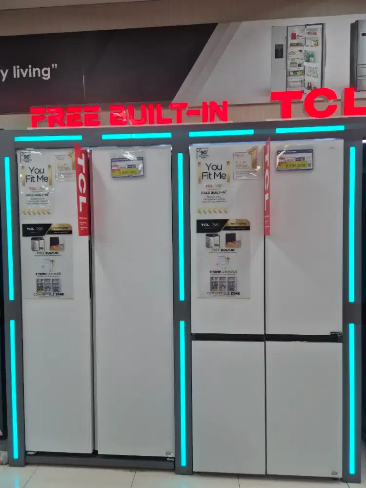 Kredit Kulkas TCL SBS Multidoor 609L Bunga Ringan