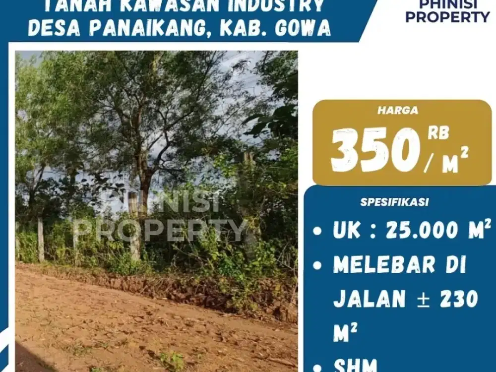 DIJUAL KAVLING MURAH DI DESA PANAIKANG GOWA CUMA 350 RIBUAN PERMETER