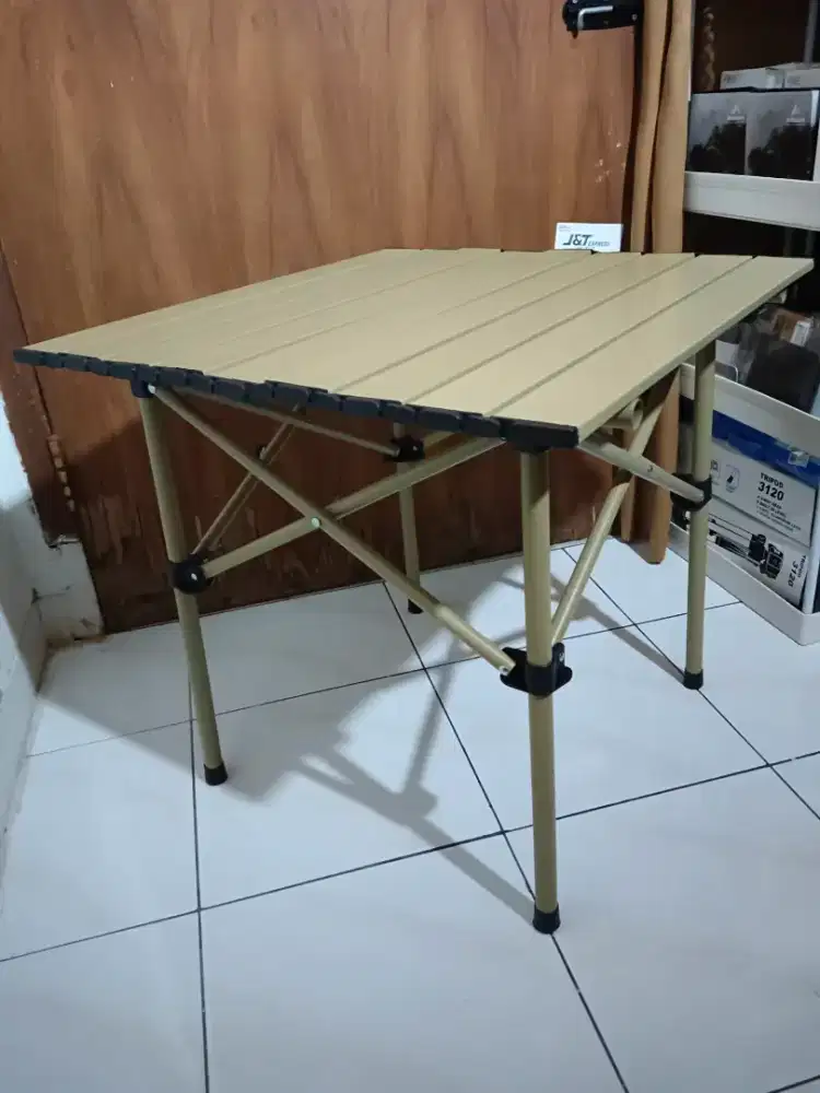 Meja Camping Lipat Outdoor portable 55x52x49cm Bhn kuat kokoh free tas