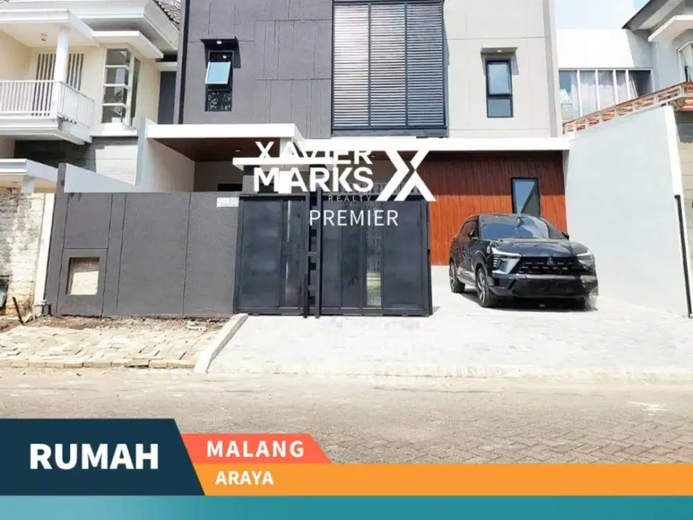 Rumah Modern Semi Furnish Terawat di Araya Golf Malang