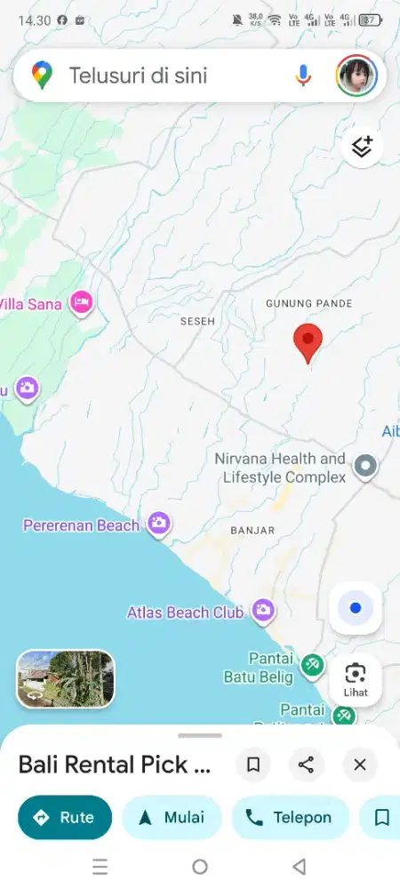 Dijual tanah 2,5 are di pinggir jalan utama tumbak bayuh canggu bali