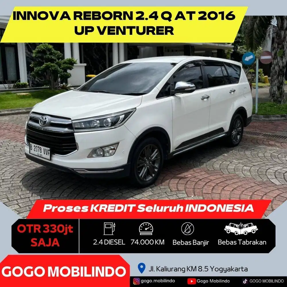 [Km74rb] Innova Reborn Q Matic 2016 Diesel Upgrade venturer ISTIMEWA