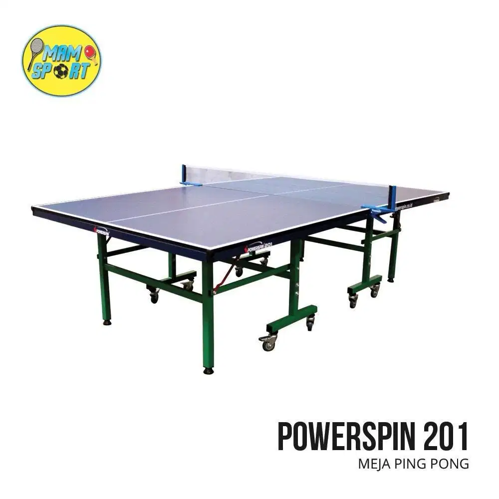 Meja Pingpong Tenis Meja POWERSPIN 201 18MM Original Import