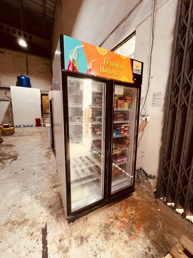 Show case rsa 2 pintu ex mini market