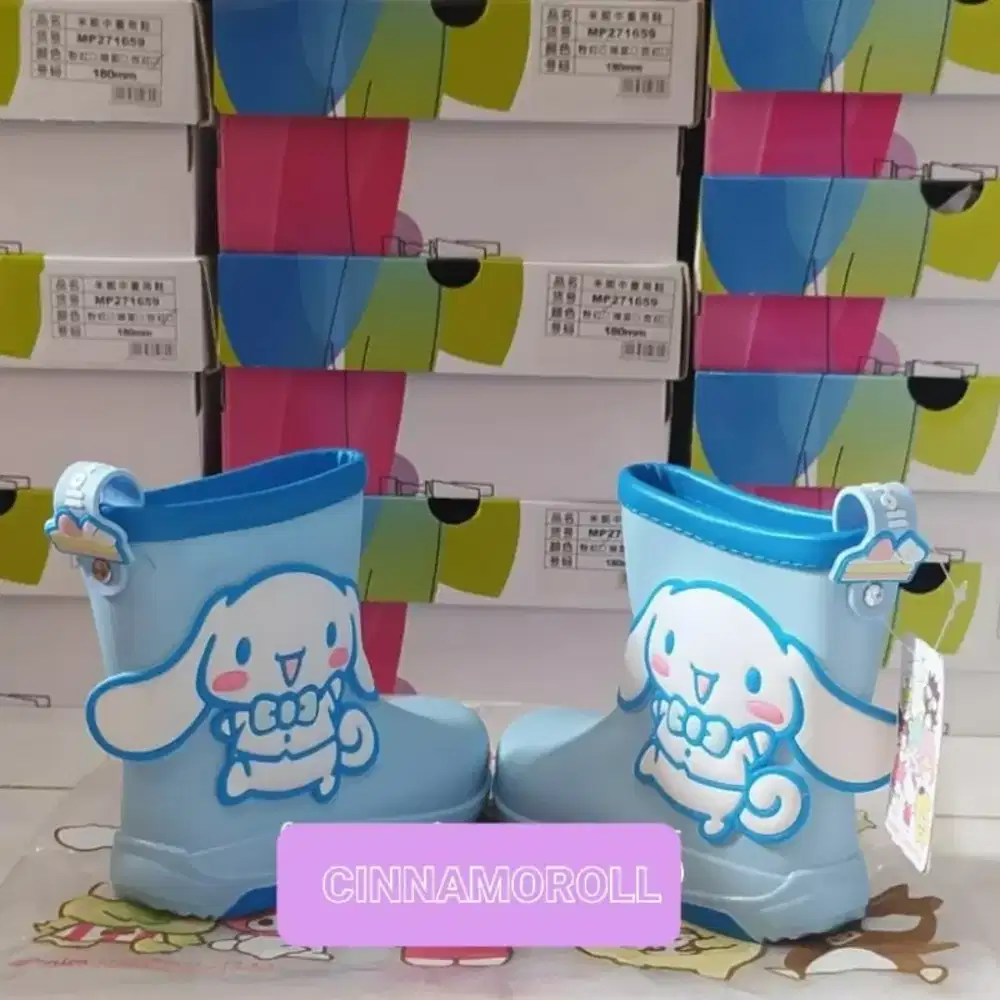 SEPATU ANAK BOOT CINNAMOROLL BLUE (NEW ORIGINAL SANRIO JAPAN)