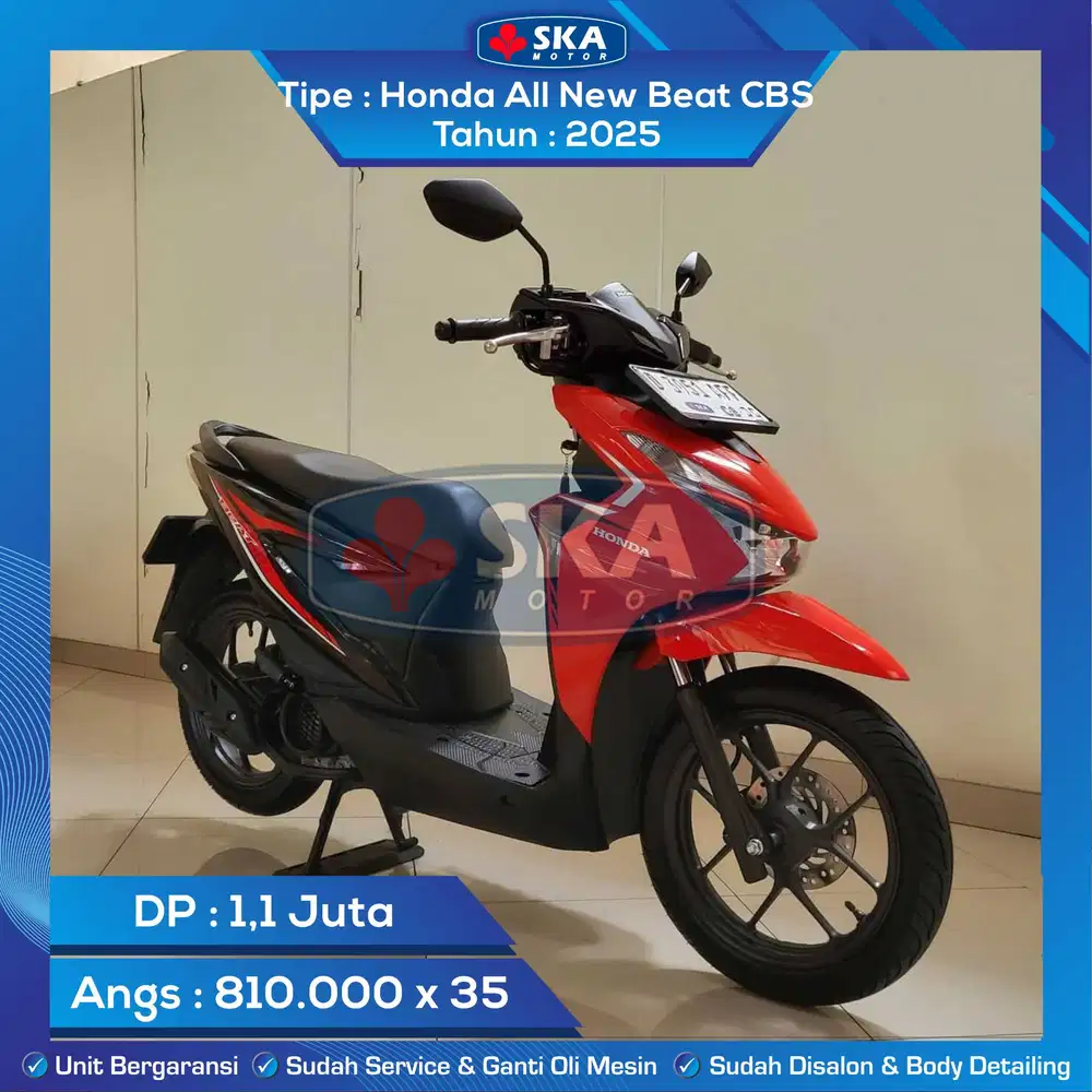 KM BARU 400 Honda All New Beat CBS Tahun 2025