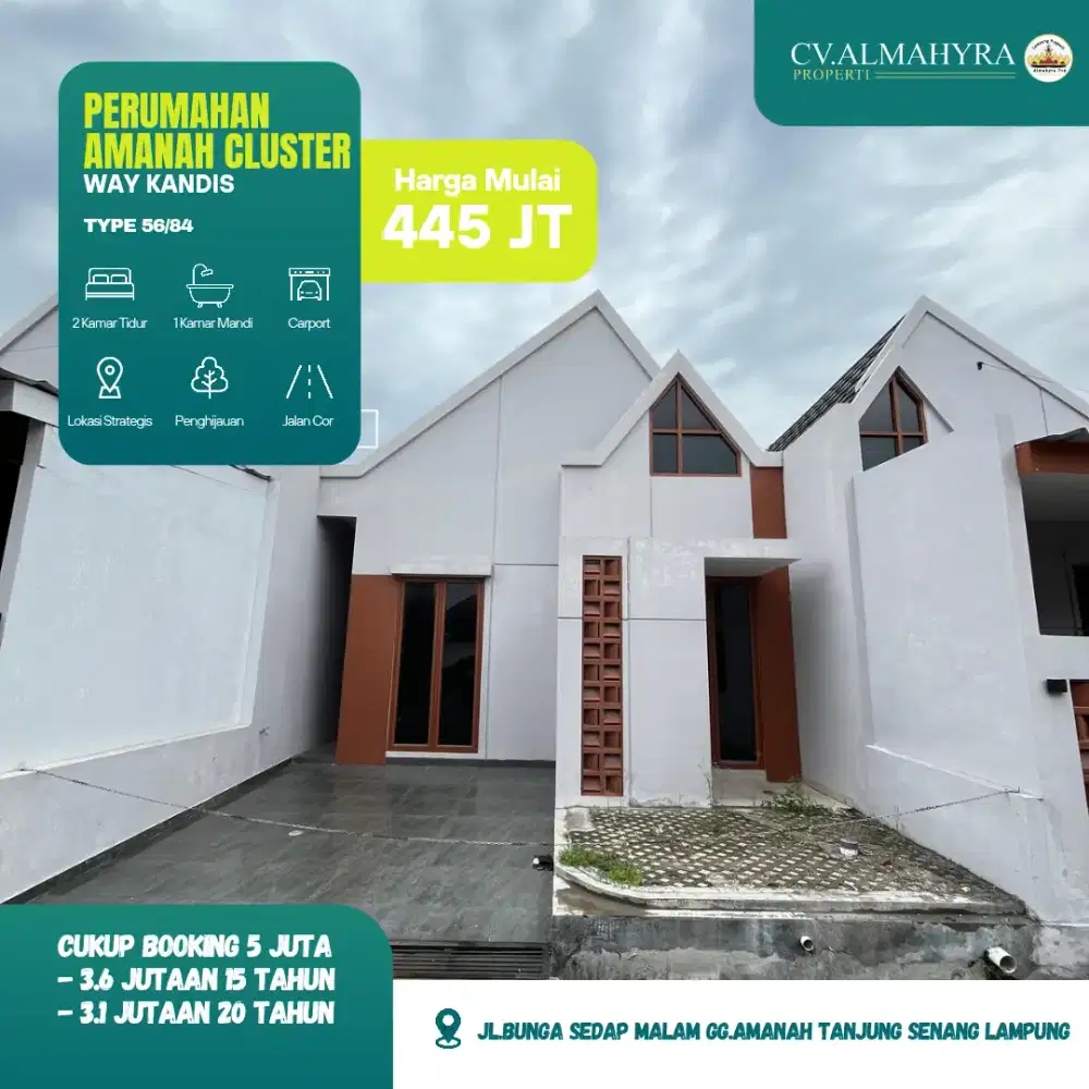 Rumah Siap Huni Di Tanjung Senang Bandar Lampung