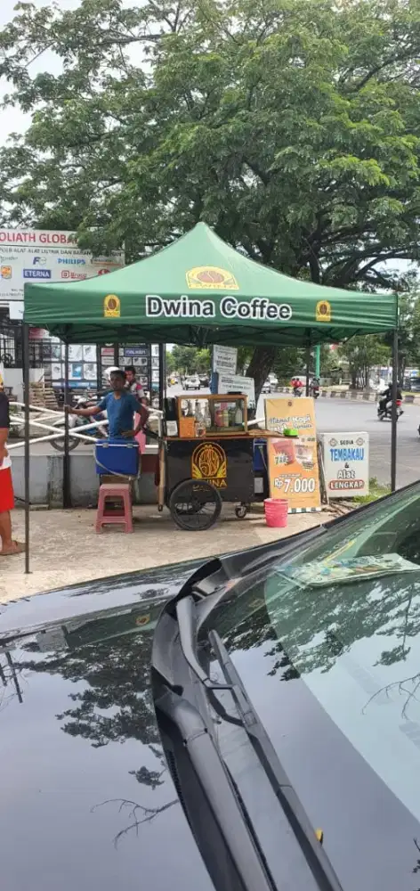 Tenda lipat matic praktis gazebo sablon printing buat jualan