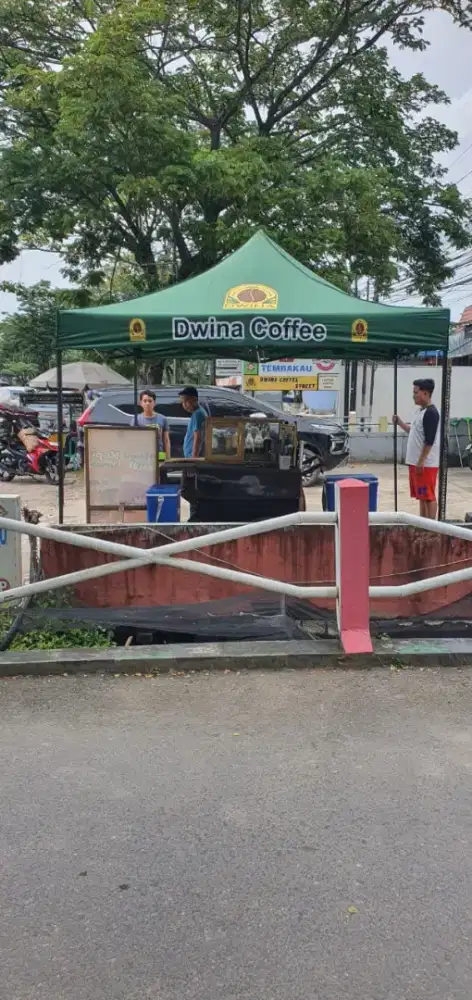 Tenda sablon printing matic gazebo portable payung buat jualan