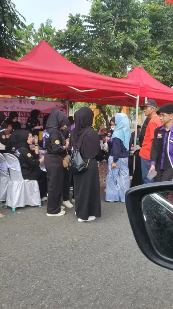 Tenda lipat matic praktis gazebo portable payung buat jualan