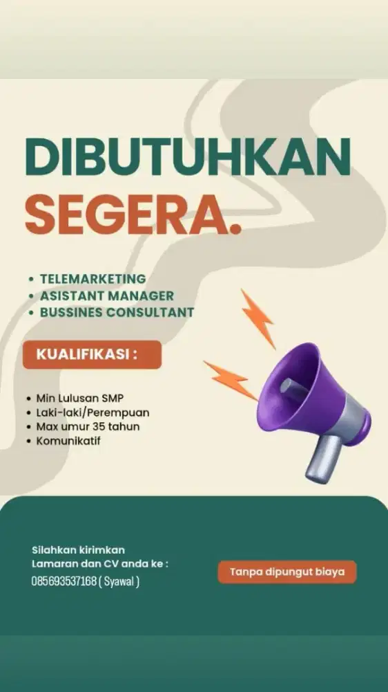 Loker marketing kantoran