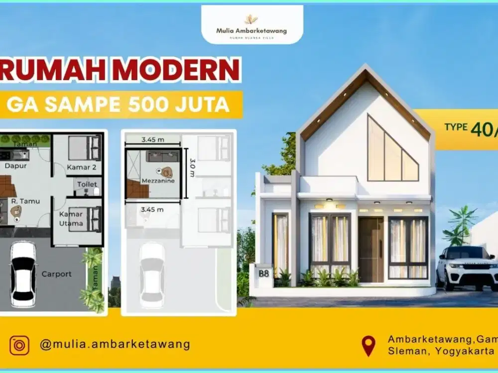 RUMAH MURAH YOGYAKARTA DALAM CLUSTER SCANDINAVIAN DI AMBARKETAWANG GAMPING
