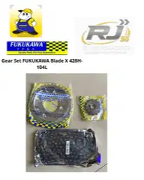 Gear Set FUKUKAWA Blade X 428H-104L | Sprocket & Rantai Motor Blade X