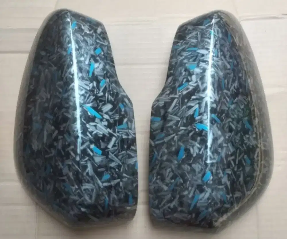 Cover spion XPANDER / NEW LIVINA motif Carbon tipe Forget biru