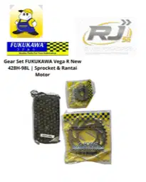 Gear Set FUKUKAWA Vega R New 428H-98L | Sprocket & Rantai Motor