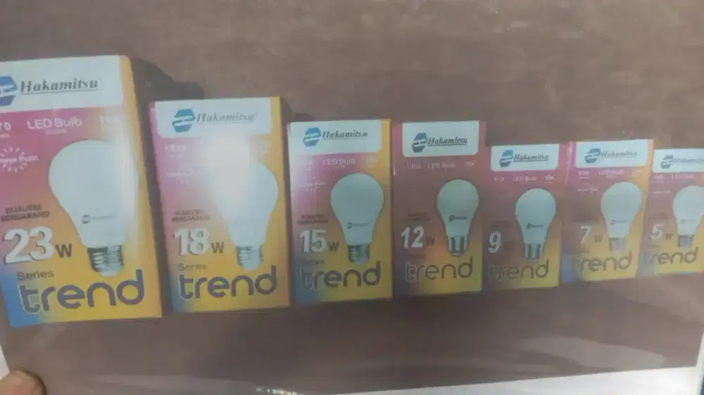 Lampu penerangan Hakamitsu 9 waat, 12 saat, 15 saat,