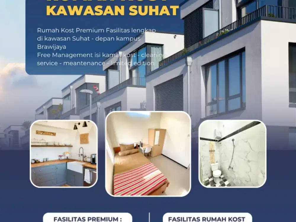 JUAL RUMAH KOST DEKAT KAMPUS UNIV BRAWIJAYA