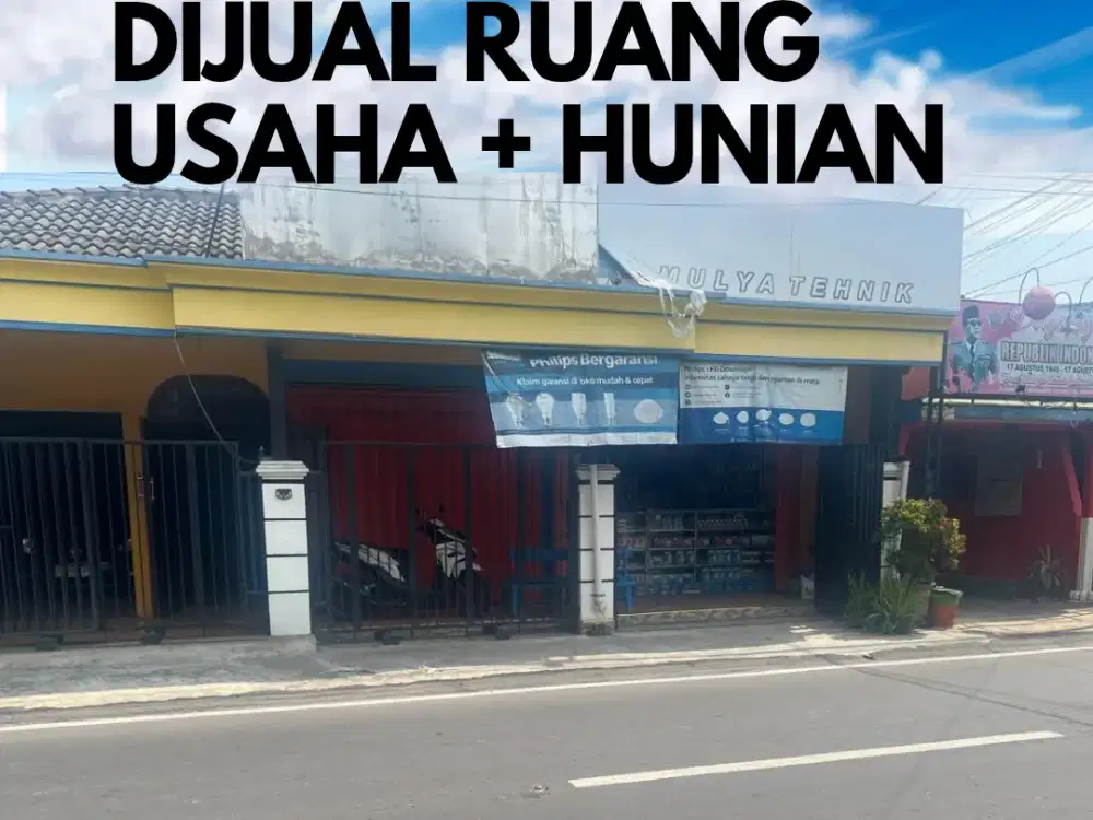 Dijual Ruang Usaha(toko) dan Hunian di Jl. Gajah Mada Kota Madiun