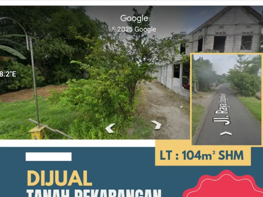 Tanah pekarangan pinggir jalan poros jogodayuh