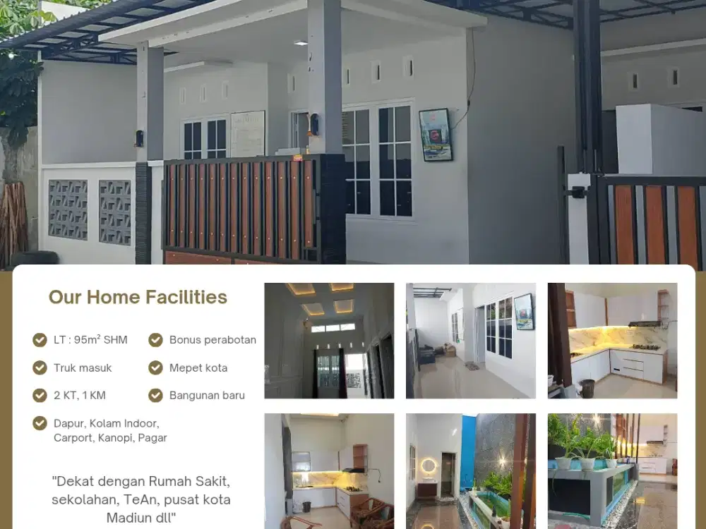 Rumah Bangunan Baru Dekat RS Darmayu Madiun