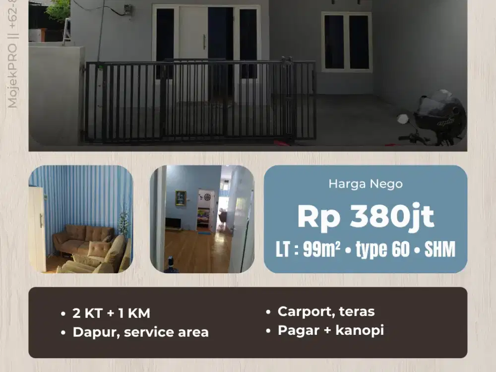 RUMAH SIAP HUNI DEKAT LAPANGAN JIWAN