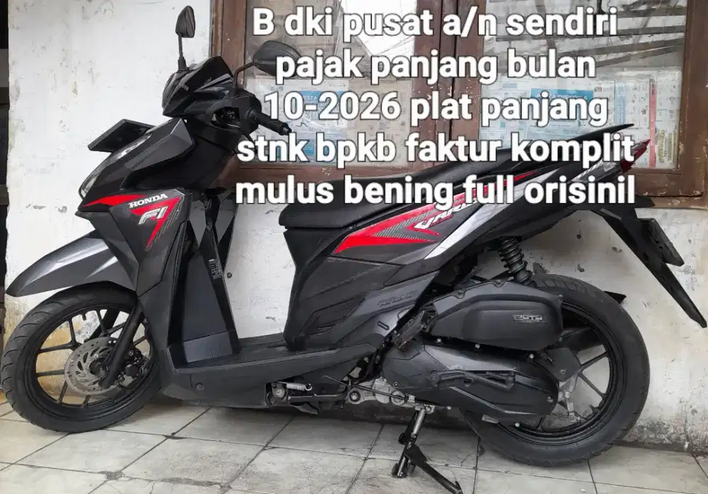 Honda vario 125 LED 2015 cbs combi break cw asli abu2 B dki pusat