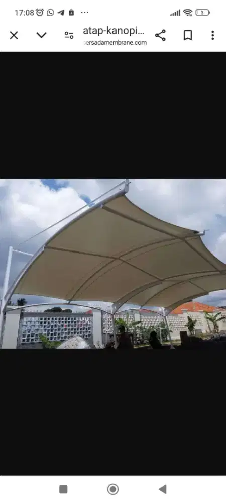 Melayani pemasangan canopy membrane se-Indonesia