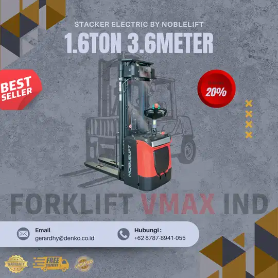 STACKER ELECTRIC 1.6TON 3.6METER NOBLELIFT