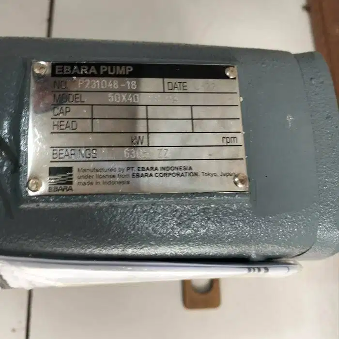 Pompa Air Industri Ebara 50x40 FSH