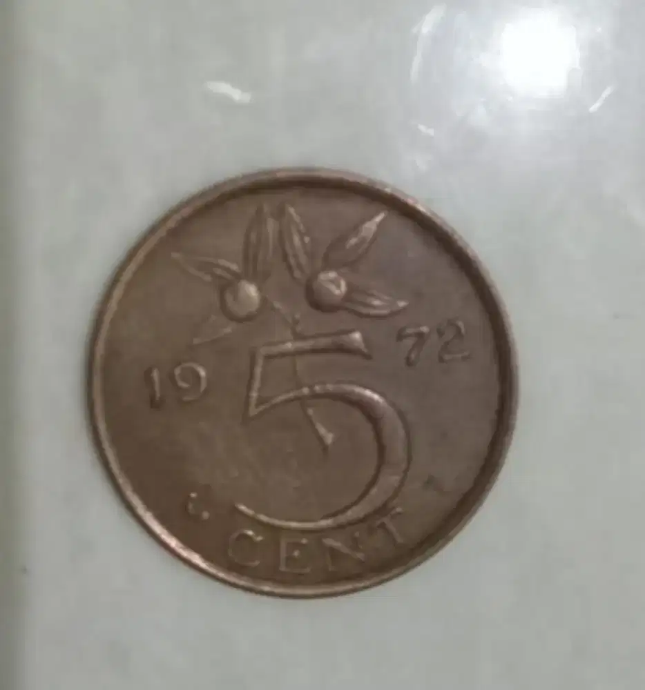 5 Sen gulden koin belanda